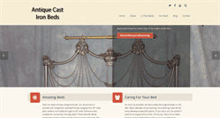 Desktop Screenshot of antiquecastironbeds.com